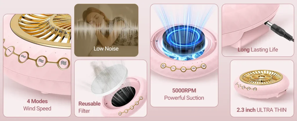 dust collector with nail drill